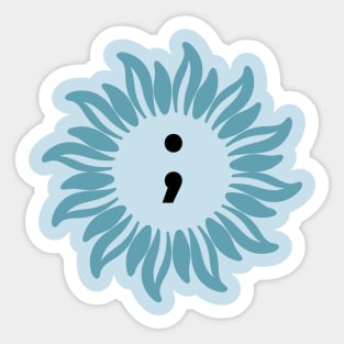 Semi Colon Suicide Awareness Sticker